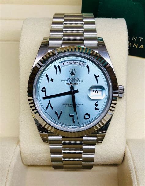 arabian rolex day date|rolex day date platinum 40mm.